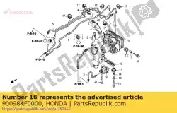 Aqui você pode pedir o parafuso, soquete de flange, 6x28 em Honda , com o número da peça 90098KF0000: