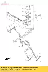 Aqui você pode pedir o mangueira, freio 1 em Yamaha , com o número da peça 3D8258721000: