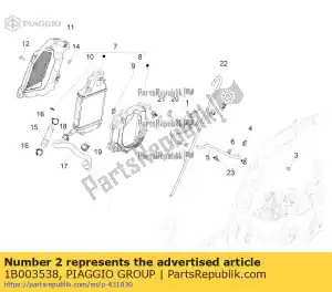 Piaggio Group 1B003538 verschlu? - La partie au fond