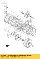 2120010H00, Suzuki, gear assy,prima suzuki rm z250 250 , New