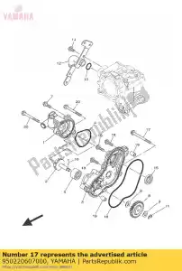 yamaha 950220607000 parafuso, flange - Lado inferior