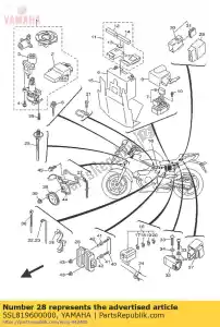 yamaha 5SL819600000 regulador de voltaje - Parte superior