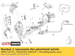 Aprilia AP8133731, Remklauw voor, OEM: Aprilia AP8133731