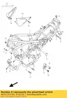 4631531F00, Suzuki, gancio, binario del sedile suzuki gsf 600 1200 2000 2001 2002 2003 2004 2005, Nuovo