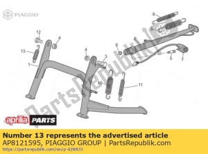 aprilia AP8121595 spring - Bottom side