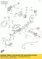 49042Y003, Kawasaki, huile de pompe kvf300ccf kawasaki  brute force kvf 300 2012 2013 2015 2016 2017 2018 2020 2021, Nouveau