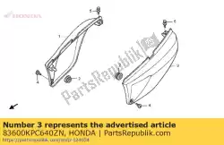 Here you can order the cover, l. Side *nha49m * from Honda, with part number 83600KPC640ZN: