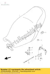 Here you can order the cable,seat lock from Suzuki, with part number 4528040A00: