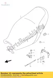 suzuki 4528040A00 cable,seat lock - Bottom side