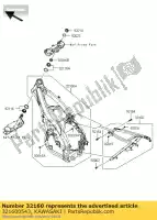 321600543, Kawasaki, frame-comp,rr kx450fcf kawasaki kx 250 450 2012 2013 2014 2015 2016, New