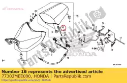 Here you can order the spring, seat lock from Honda, with part number 77302MEE000: