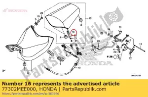 Honda 77302MEE000 spring, seat lock - Bottom side