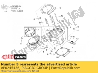 AP0245436, Aprilia, stoppring 22, Neu