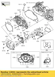 Aquí puede pedir generador de cubierta, interior vn1700c9 de Kawasaki , con el número de pieza 140310093: