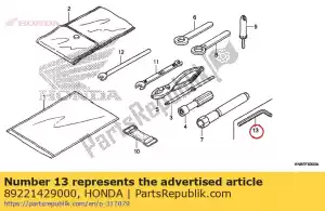 honda 89221429000 wrench, hex., 5mm - Bottom side