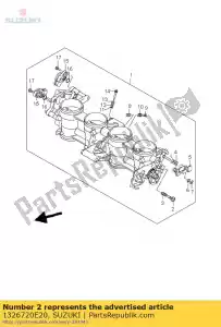 suzuki 1326720E20 regolare la vite - Il fondo