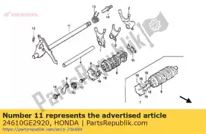 Honda 24610GE2920 spindle comp., gearshift - Bottom side