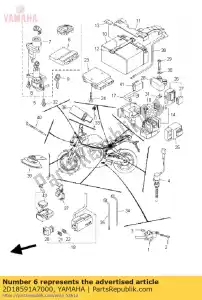 yamaha 2D18591A7000 conjunto de la unidad de control del motor - Lado inferior