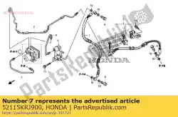 Here you can order the clamper,brake hos from Honda, with part number 52115KRJ900: