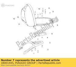 Aprilia 1B001445, Bushing, OEM: Aprilia 1B001445