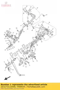 yamaha 2S3273110000 ficar, lado - Lado inferior