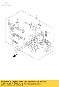 Suzuki 5910449F00 pistão, conjunto uh1 - Lado inferior