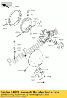 110491484, Kawasaki, support, corps de lampe frontale kawasaki vn classic b vulcan drifter e vn800 800 , Nouveau