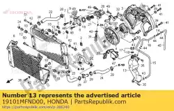 Aquí puede pedir depósito, reserva radiador de Honda , con el número de pieza 19101MFND00: