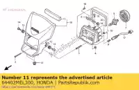 64402MEL300, Honda, mat d, l. ?rodkowa maska honda cbr fmx 650 1000 2004 2005 2006 2007, Nowy