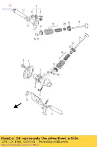 suzuki 1291121F00 zawór, wlot - Dół