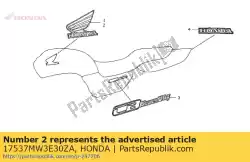 Ici, vous pouvez commander le marque, l. Réservoir de carburant * type10 * (type10) auprès de Honda , avec le numéro de pièce 17537MW3E30ZA: