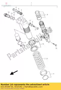 suzuki 6213036F30 bolt,plug - Bottom side