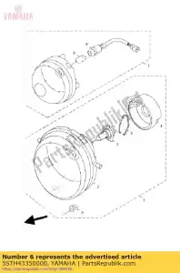 yamaha 5STH43350000 spring - Bottom side