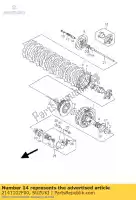 2141102F00, Suzuki, parafuso, mola de embreagem suzuki c tl vl 1000 1500 1997 1998 1999 2000 2001 2002 2003 2004 2005 2006 2007 2008 2009, Novo