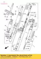 2HG23102M000, Yamaha, forcella anteriore (l.h) yamaha yz 125, Nuovo