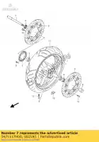 5471117H00, Suzuki, Essieu avant suzuki gsf gsx 650 2007 2008 2009 2010 2011 2012, Nouveau