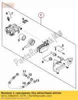 50313080044, KTM, pinza freno posteriore cpl32mm 99 ktm  egs exc exe mxc supermoto sx 125 200 250 300 360 380 400 520 1999 2000 2001 2020, Nuovo