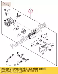 Here you can order the brake caliper rear cpl32mm 99 from KTM, with part number 50313080044: