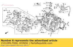 Tutaj możesz zamówić rura fr, podajnik od Honda , z numerem części 15310ML7000: