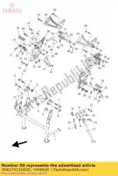 Here you can order the plate, footrest from Yamaha, with part number 4S8274150000: