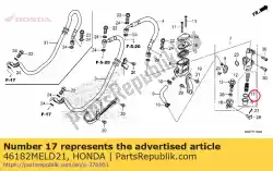 Aquí puede pedir circlip de Honda , con el número de pieza 46182MELD21: