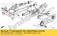 52105K94T00, Honda, colarinho, r. pivô do braço oscilante honda  300 2019 2020, Novo