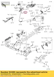 Qui puoi ordinare rondella zx1000-c1h da Kawasaki , con numero parte 922000078: