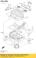 1378814J00, Suzuki, filtro, respirador suzuki  gsx r 600 750 2011 2012 2014 2015 2016 2017 2018 2019, Novo