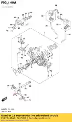 Here you can order the pipe set,fuel f from Suzuki, with part number 1347341FA0: