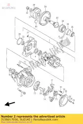 Aqui você pode pedir o quadro, extremidade da unidade em Suzuki , com o número da peça 3158017E00: