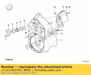 bmw 11141460790 dowel - d11,5mm / l13mm - Bottom side