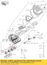 Here you can order the duct,#1 zr1000daf from Kawasaki, with part number 140730278: