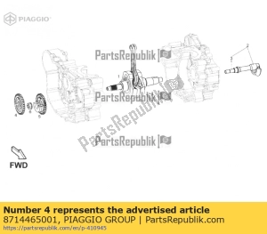 aprilia 8714465001 engrenagem 