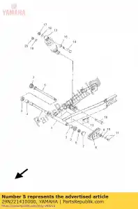 yamaha 29N221410000 arbre, pivot - La partie au fond